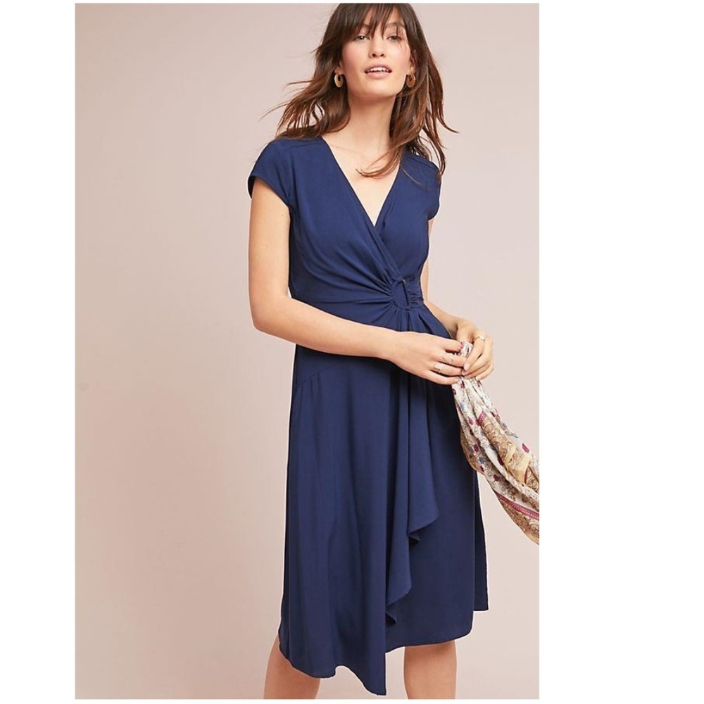 ANTHROPOLOGIE RAYNA WRAP DRESS new